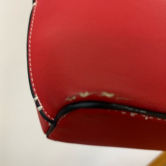 Zara red circle handle crossbody - Picture 8 of 9